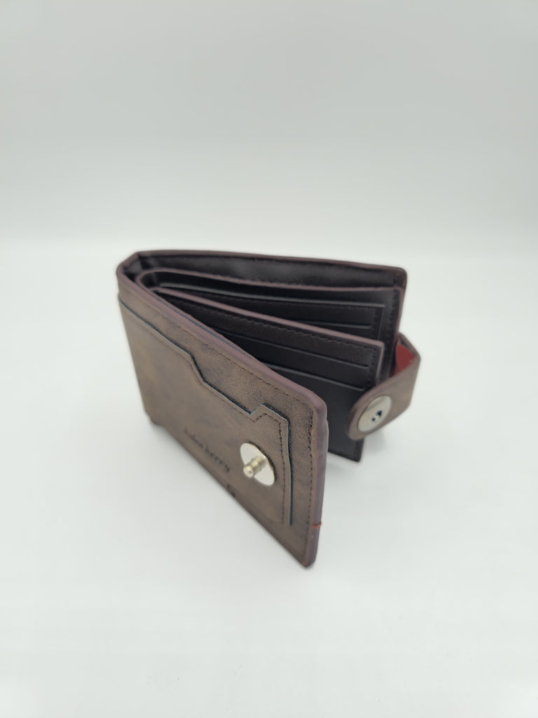 Cow Brown Leather Men's Wallet