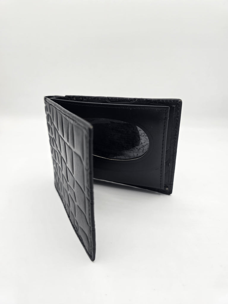 Crocodile Black Leather Men's Wallet