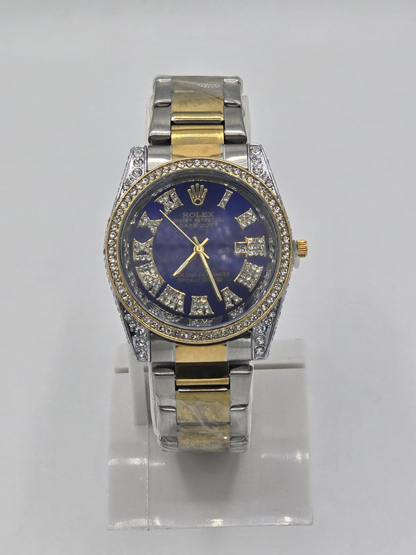 ROLEX DIAMOND CUT STONE WATCH