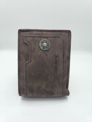 Cow Brown Leather Men's Wallet