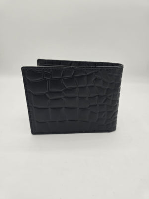 Crocodile Black Leather Men's Wallet